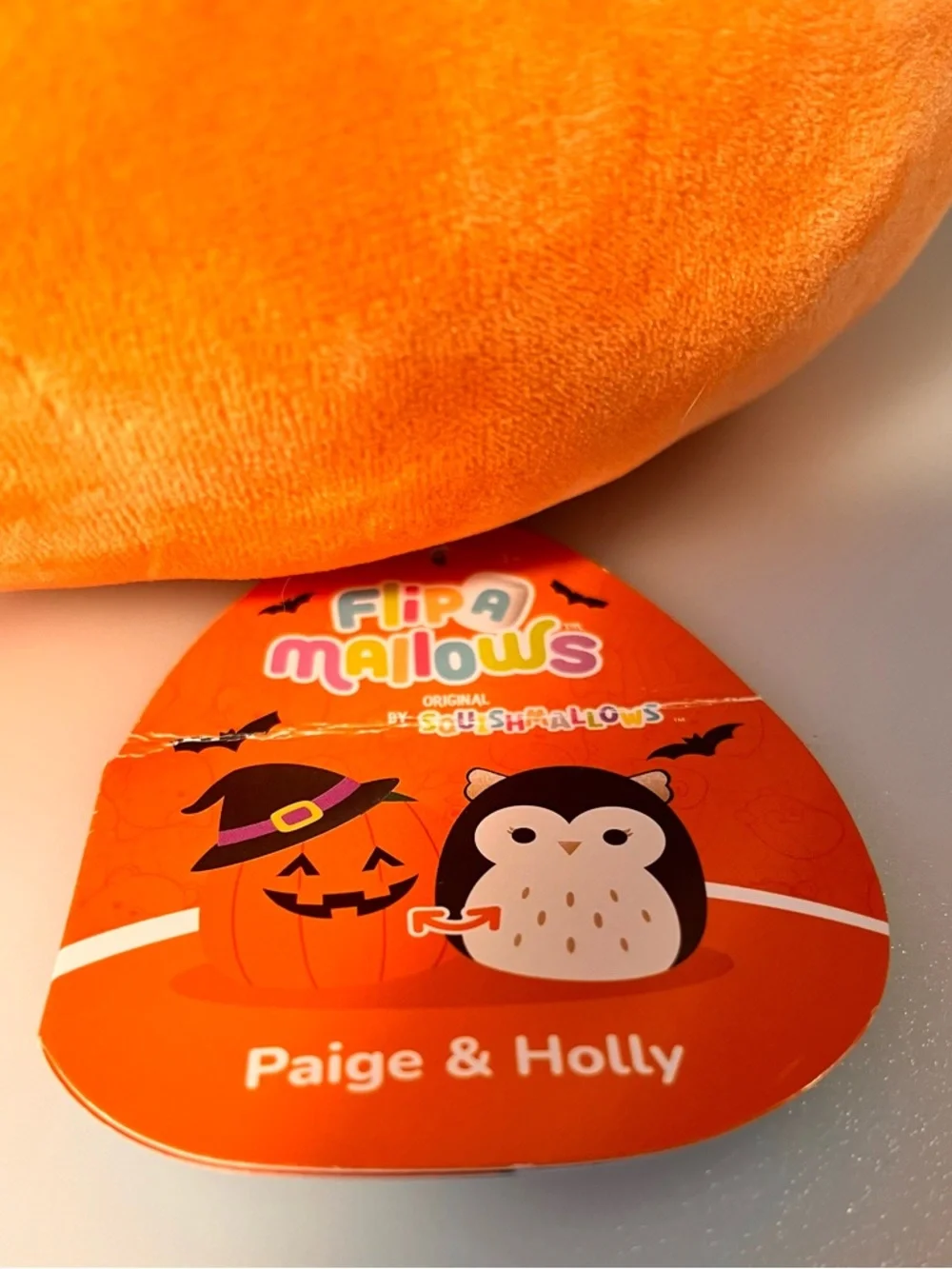 Kids Orange Pumpkin Plush Costume Hat - Halloween Jack-O'-Lantern